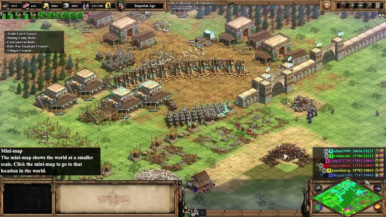 Michi DM 2v4 with ullah1999 | AoE2 DE