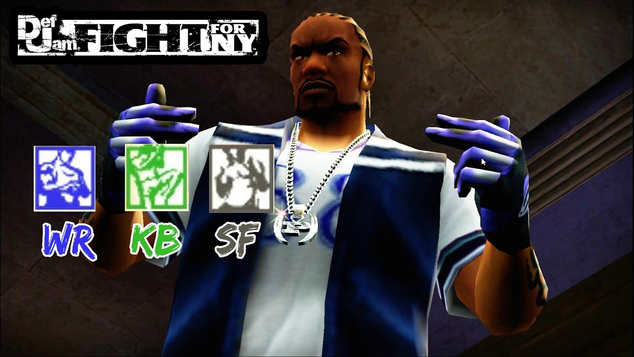 COMBO FIGHTING STYLE WR + KB + SF - DEF JAM FIGHT FOR NY PS 2