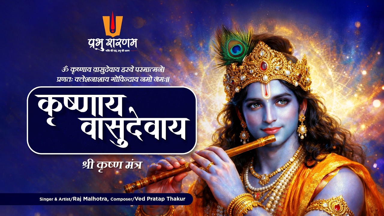 Om Krishnaya Vasudevaya Haraye Paramatmane | Krishna Mantra | Bhakti Song | Krishna Bhajan