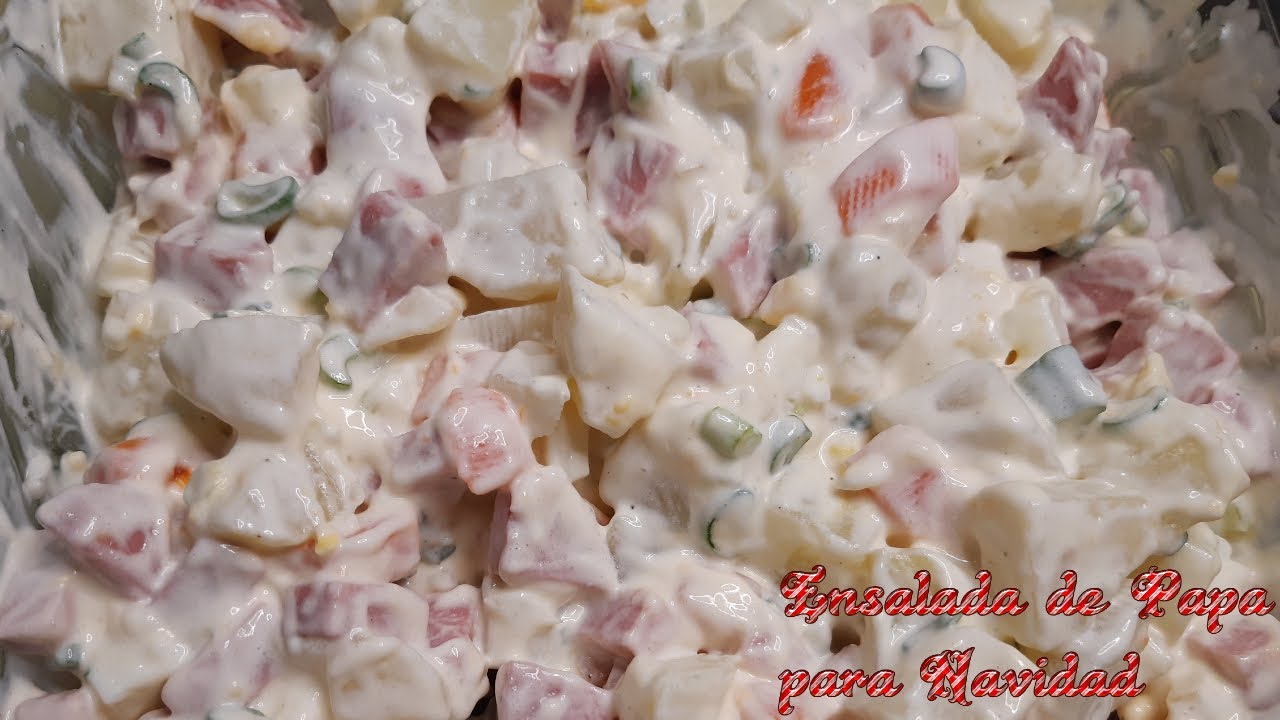 🥔🎄 Como hacer Ensalada de Papa Deliciosa | Perfecta para Navidad y Año Nuevo 🎉❄️