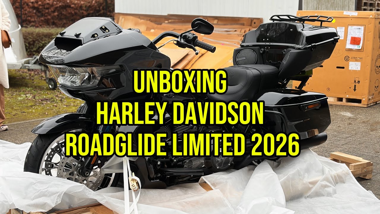 Unboxing my new 2026 Road Glide Limited!🦅🤘🏼🖤
