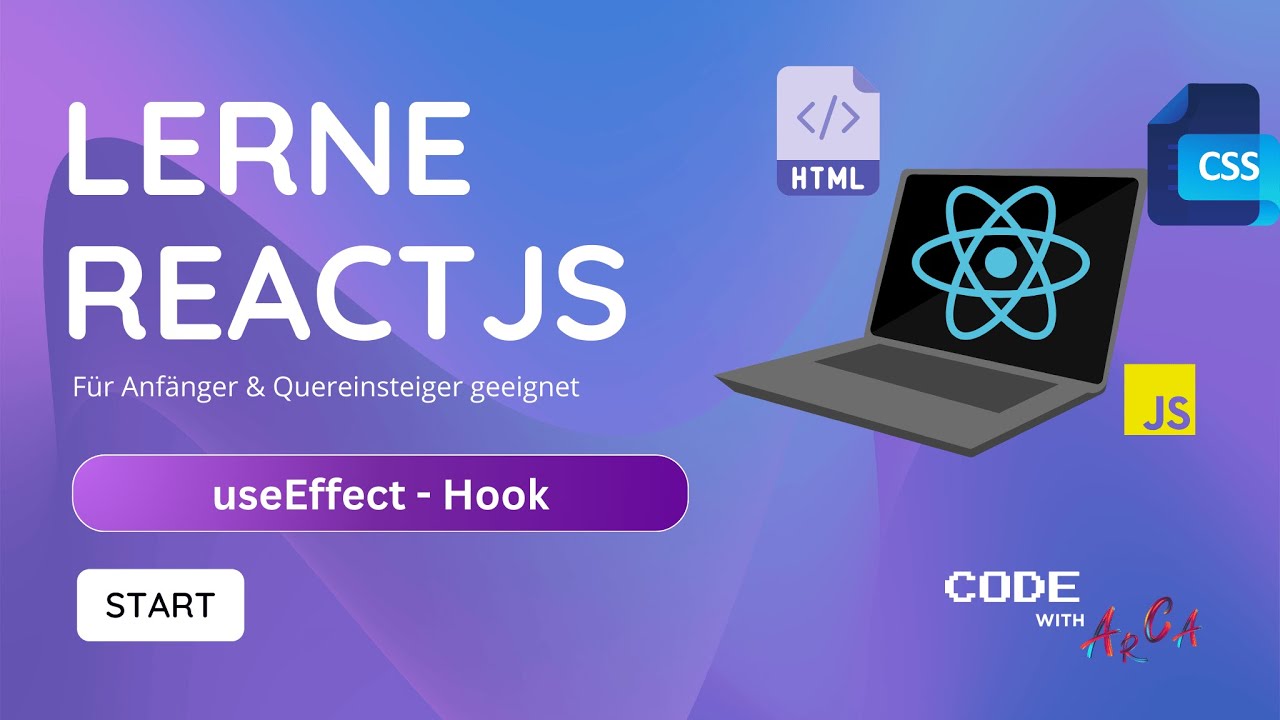 [8] Lerne ReactJS: useEffect einfach erklärt | TUTORIAL 2026 🚀 | FÜR ANFÄNGER 👨‍💻 #react  #tutorial
