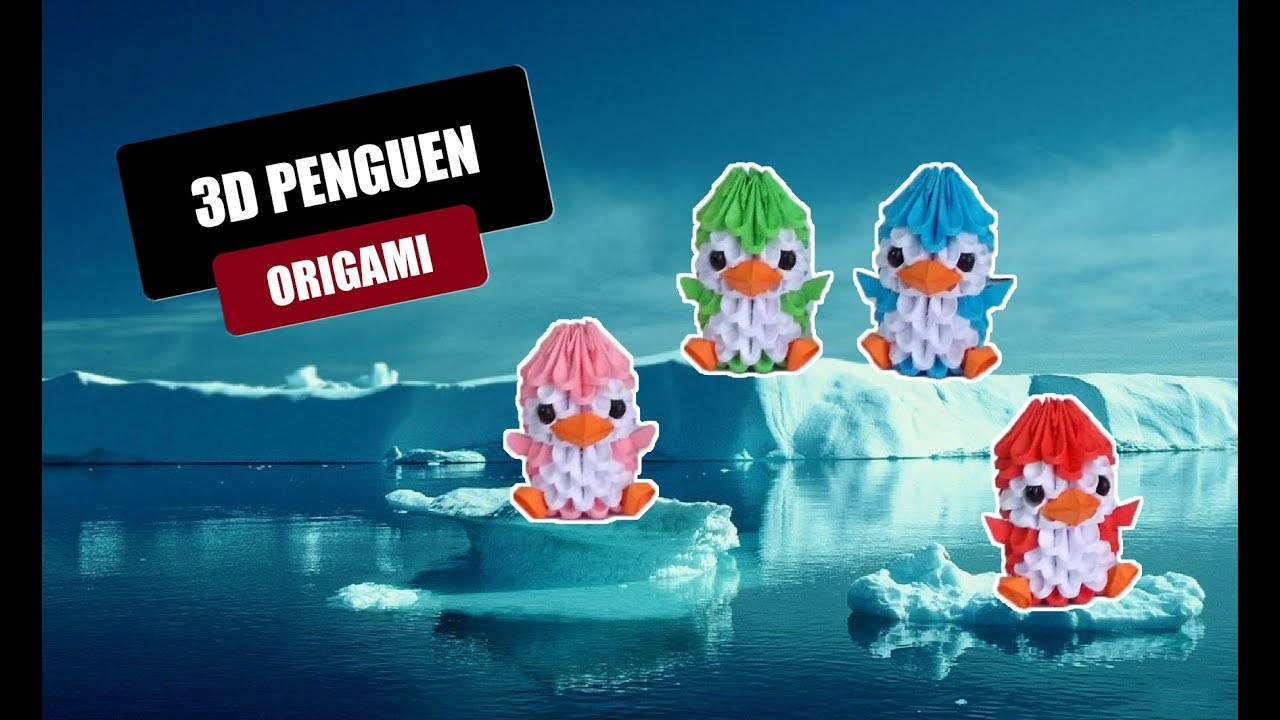 3D ORIGAMI PENGUEN NASIL YAPILIR - Kağıttan Sanat