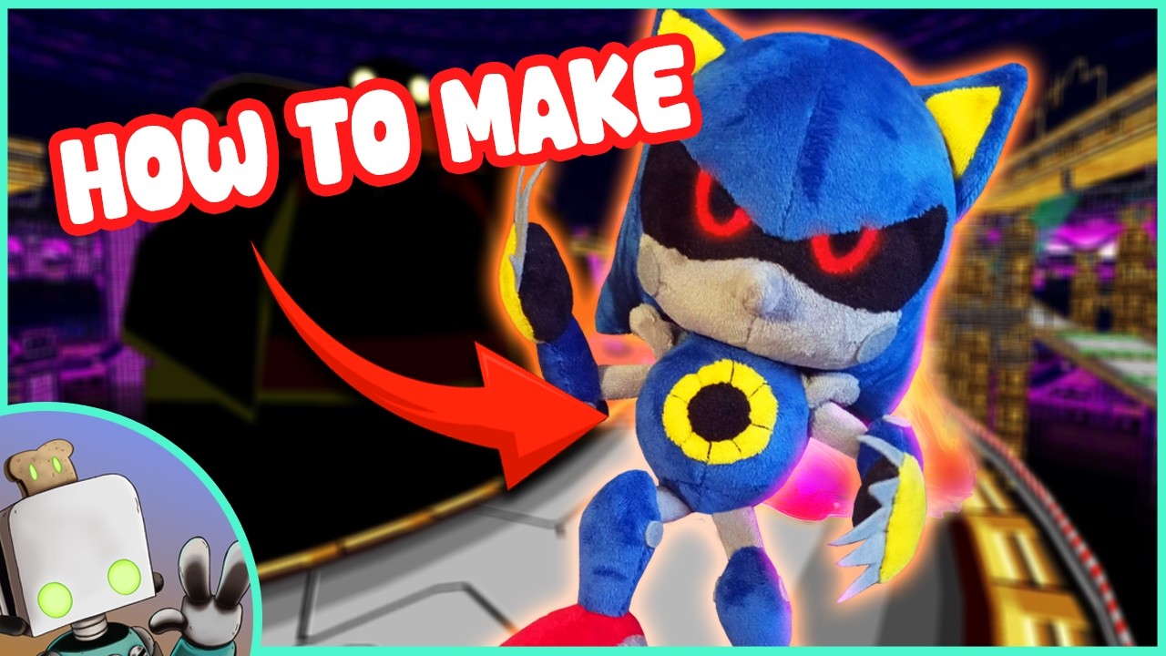 How to make your own Metal Sonic plush | Plush Tutorial