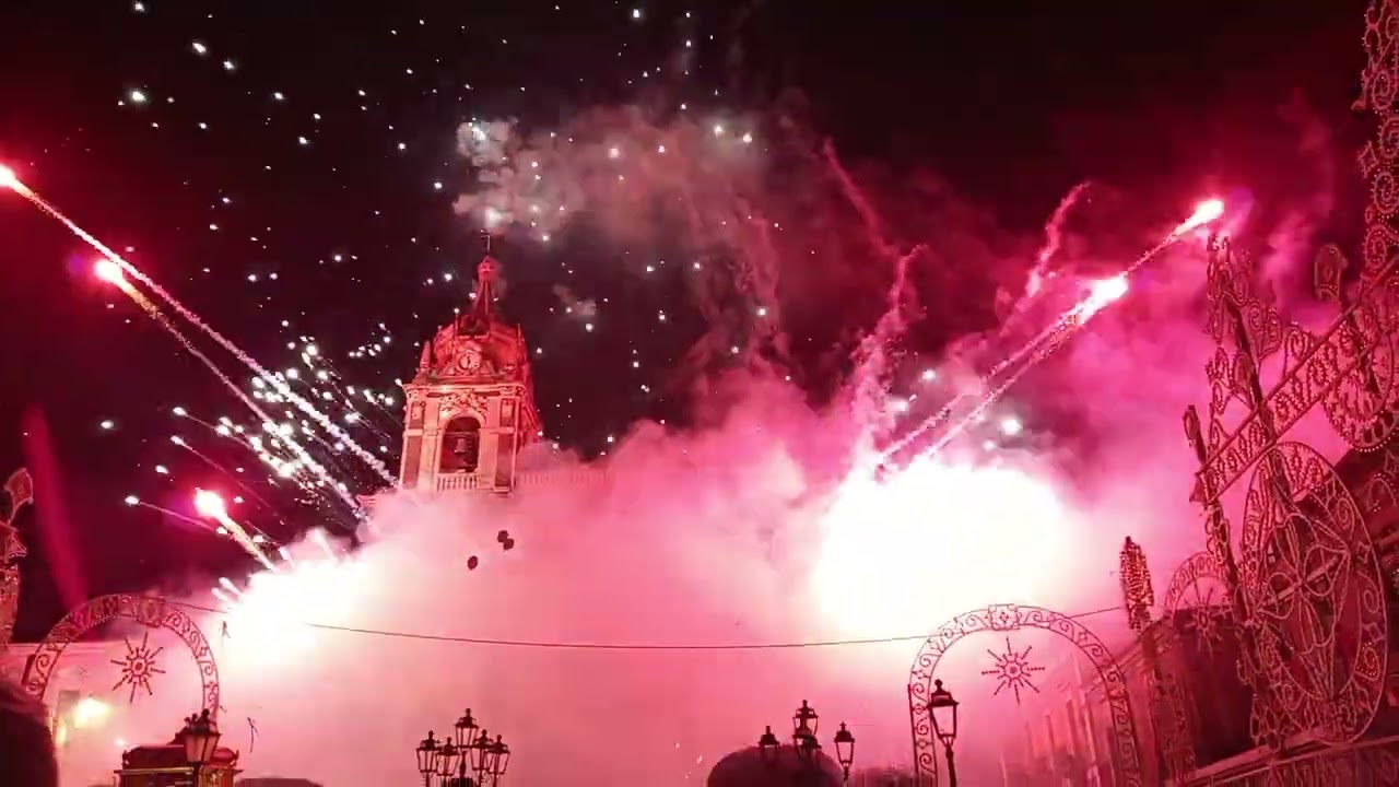 Entrata di S.Mauro patrono di Viagrande ditta fire sud Zafferana etnea 15 gennaio 2026