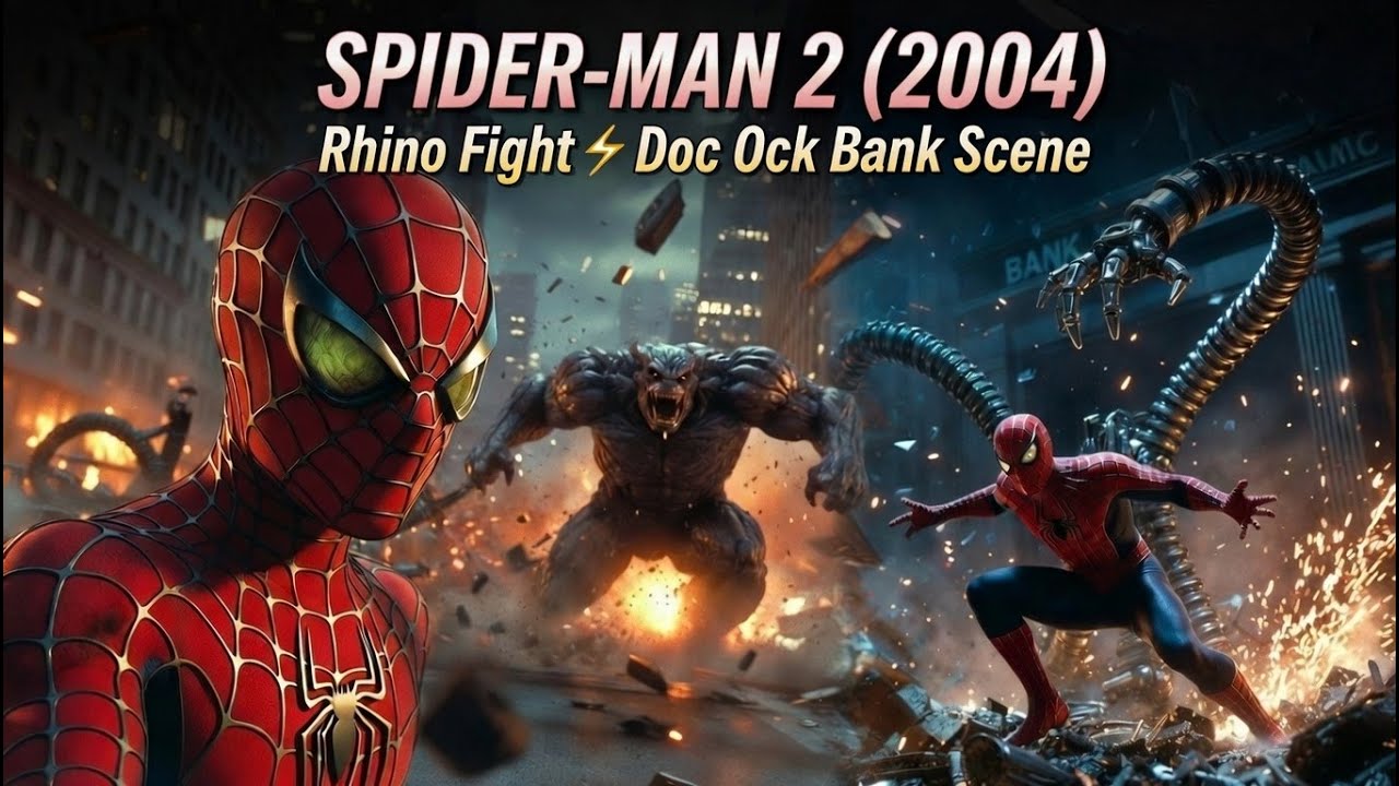 Reliving Spider-Man 2 (2004) Pt.1 | Rhino Fight & Doc Ock Bank Scene Gameplay Hindi