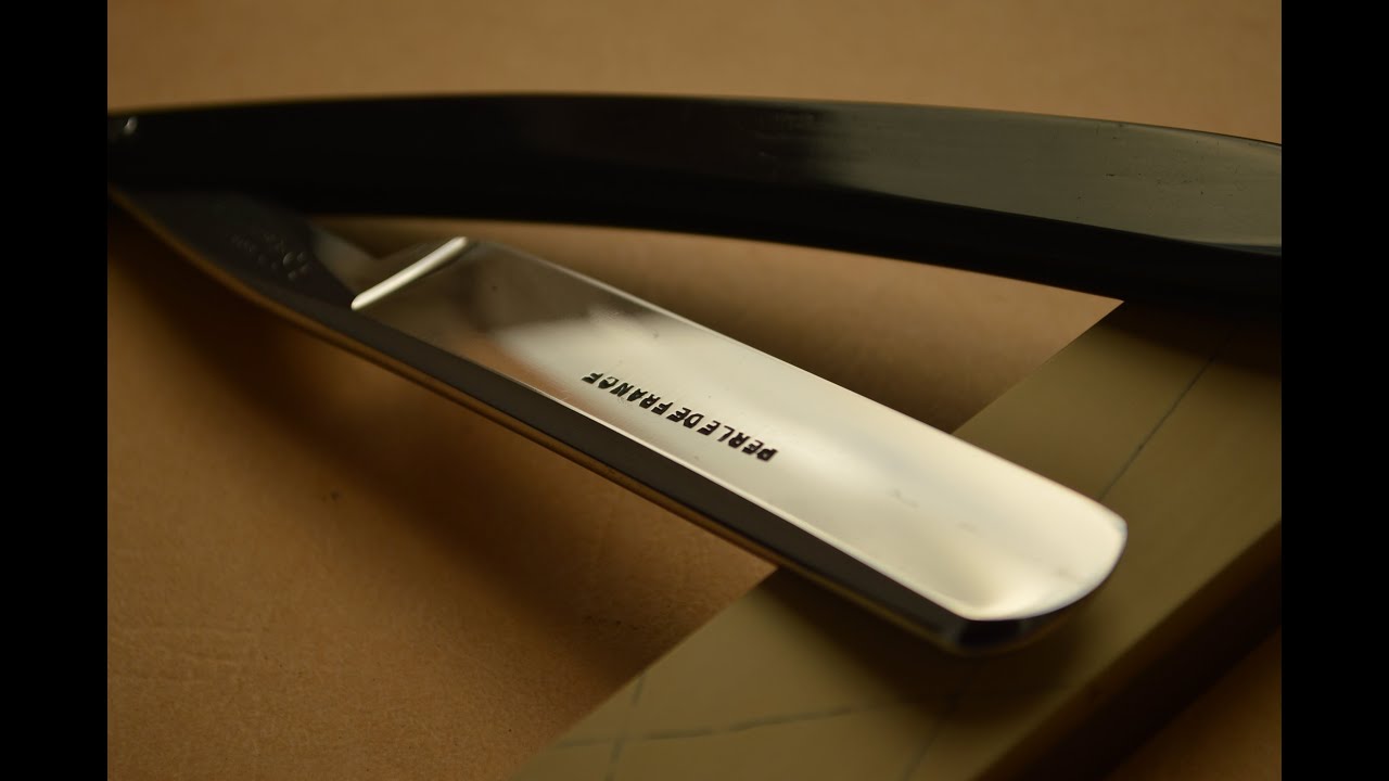 SOLD straight razor presentation Fontenille 134 Perle de France