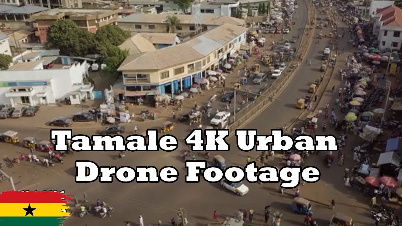 Tamale City: 4K Urban Drone Footage | Northern Region of Ghana