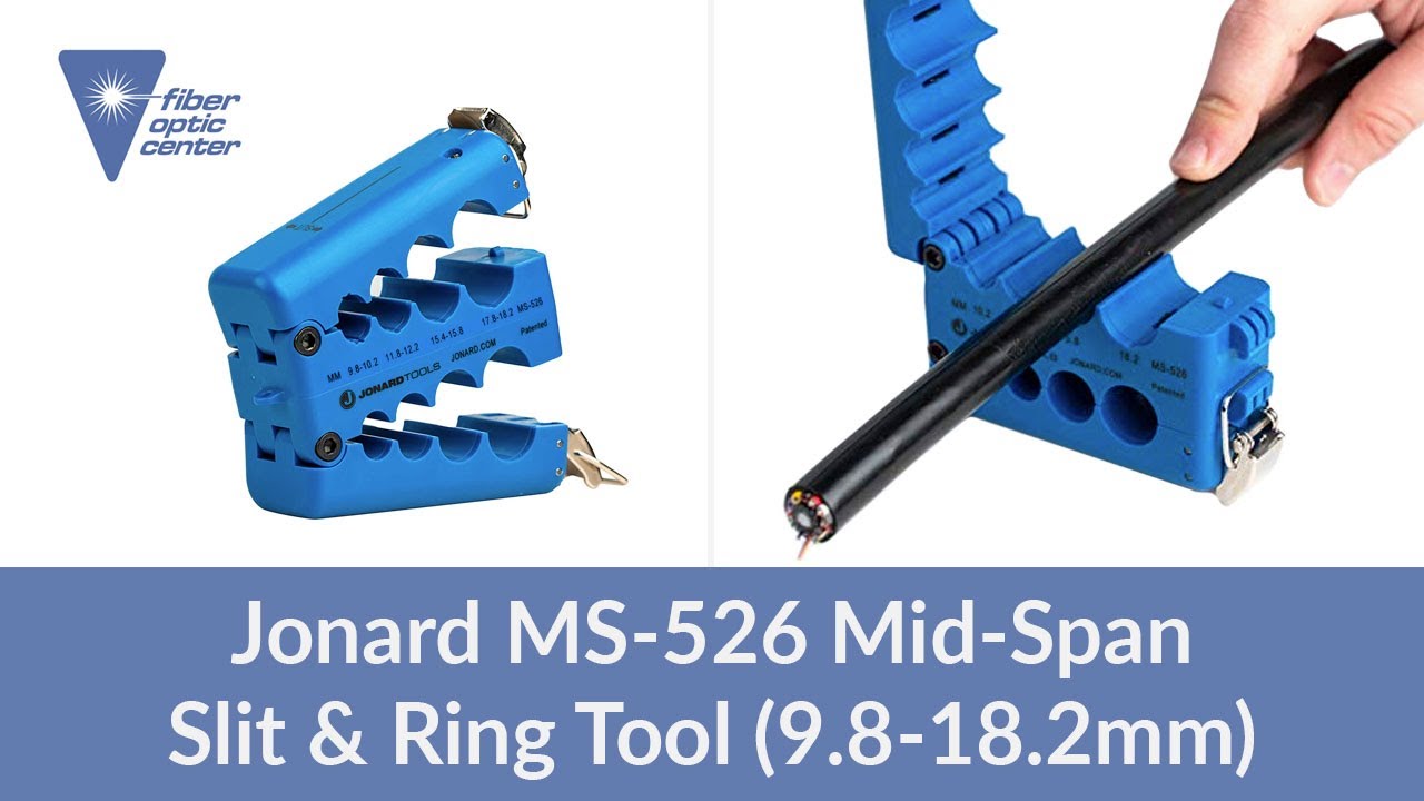Jonard MS-526 Mid-Span Slit & Ring Tool (9.8-18.2mm) - Available from Fiber Optic Center