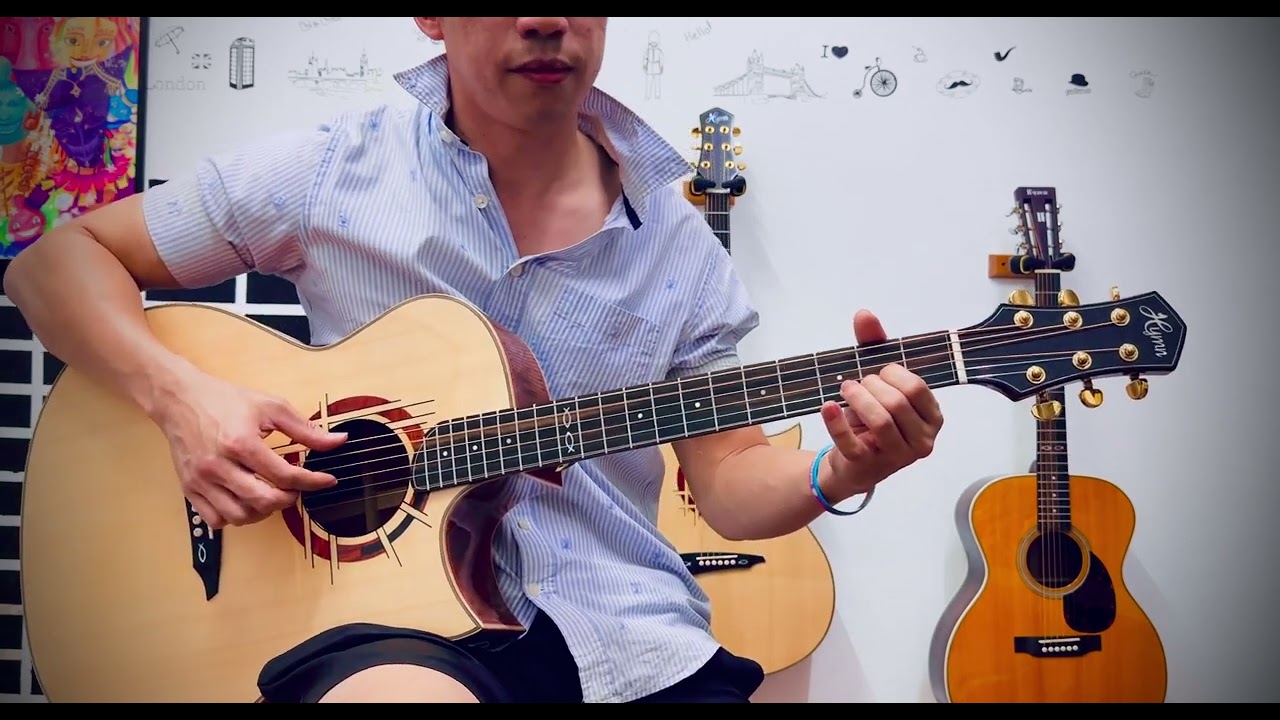 Kazamidori & Hymn guitar Quilted Mahogany review รีวิว