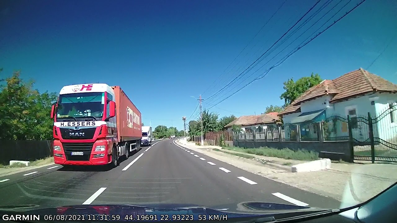 DRIVE #1631: Calafat-Drobeta-Turnu Severin (Romania) (timelapse 4x) *Read Description*