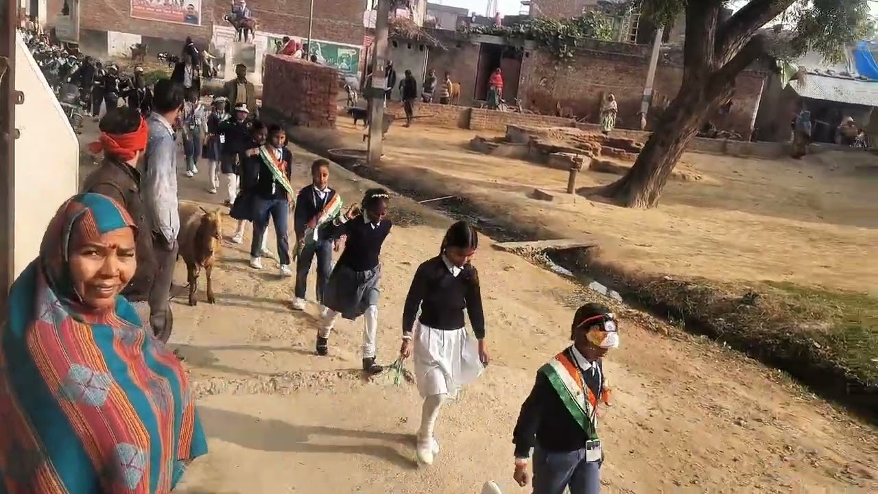 My new vlog mere gao me school ke chote bacho ki railyy🇮🇳🙋‍♂️ #republicday #trending #vlogger❤️🙏🙂