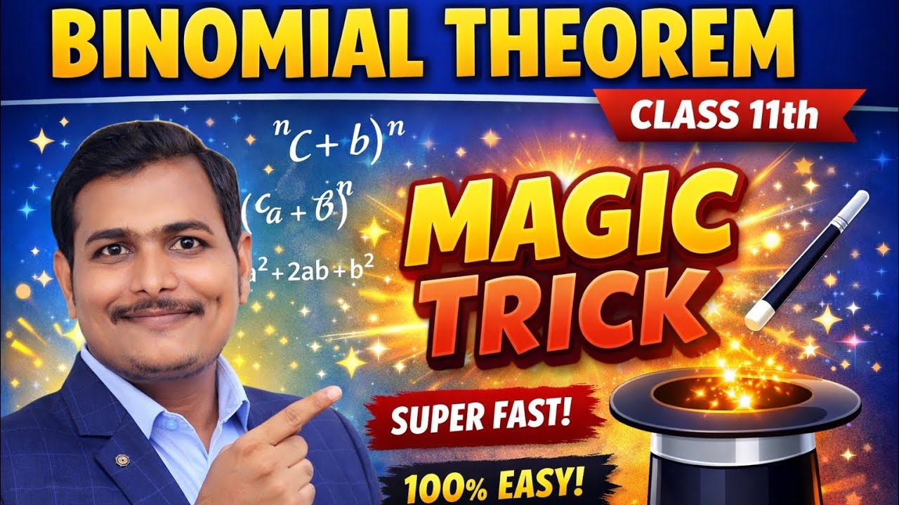 Binomial theorem class 11th mathematics 