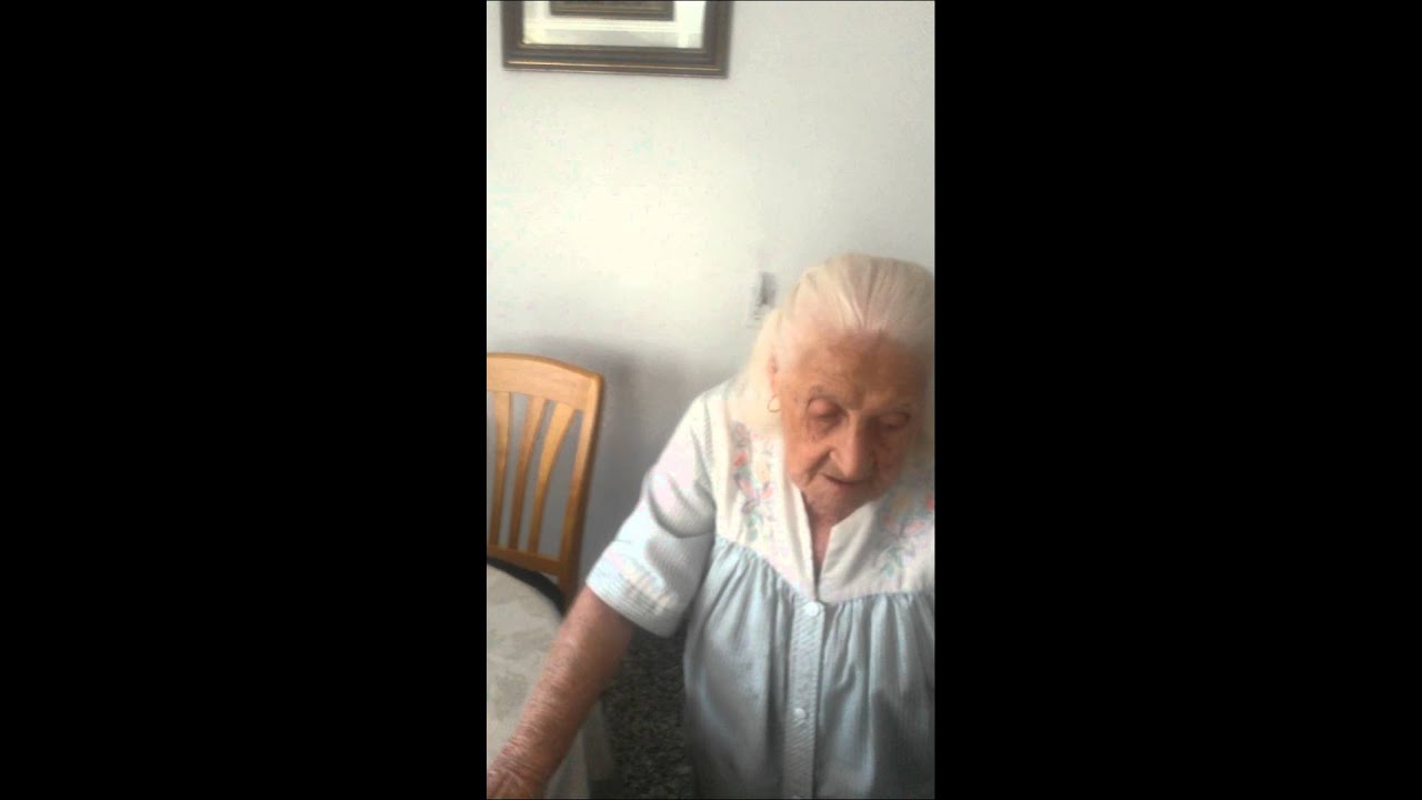 ITALIAN NONNA GOES BANANAS OVER A BANANA