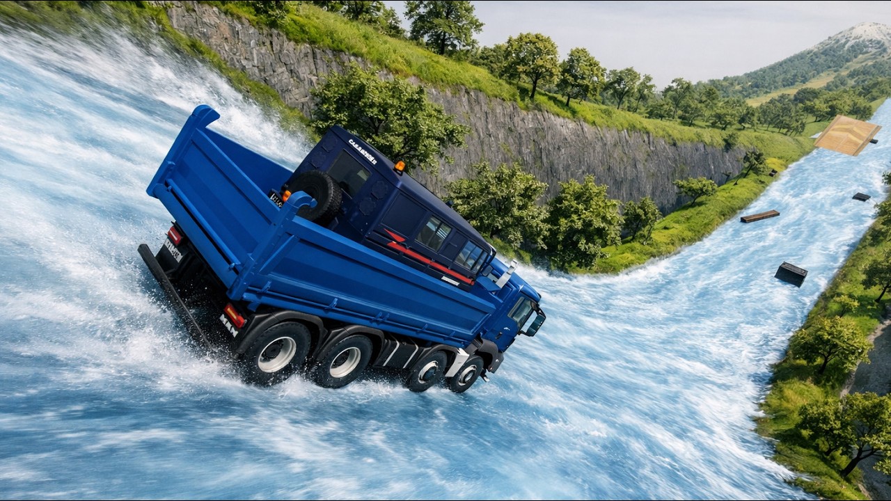Cars vs Frozen Downhill – Ultimate Mayhem – BeamNG.drive