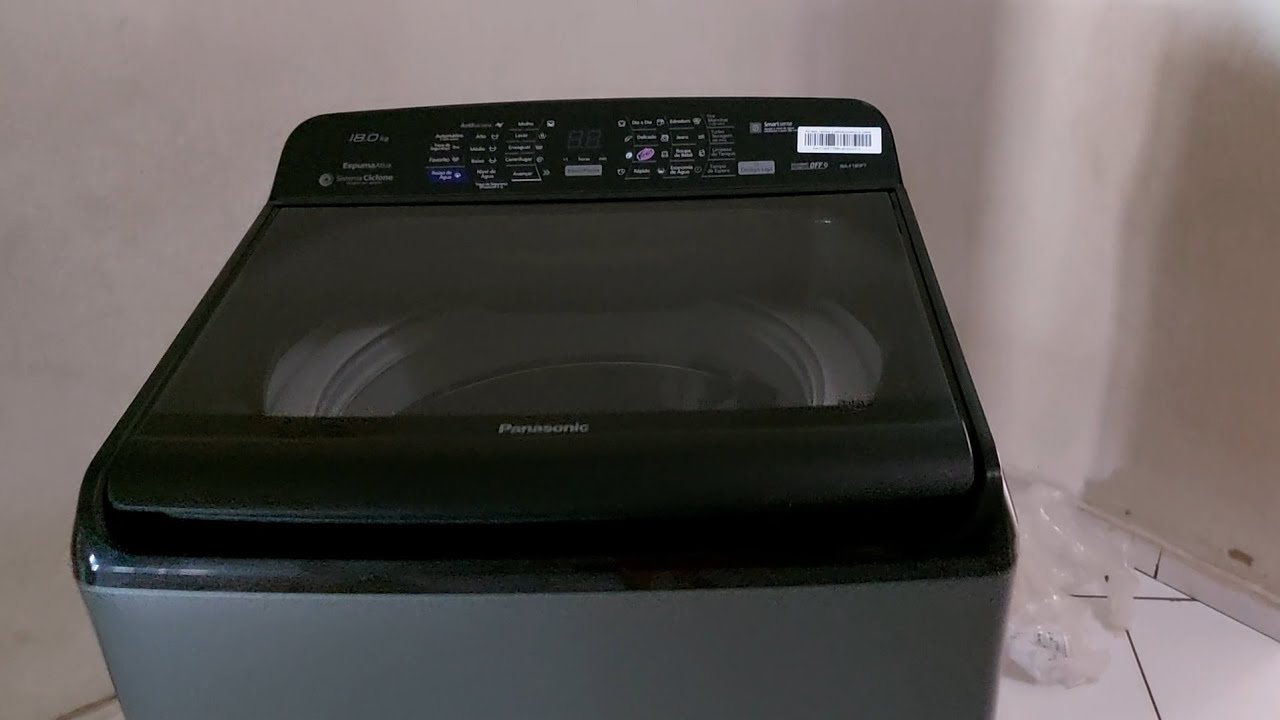Máquina de lavar panasonic 18kg, Como funciona.