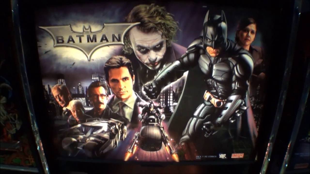 Batman The Dark Knight Pinball Machine Stern 2008