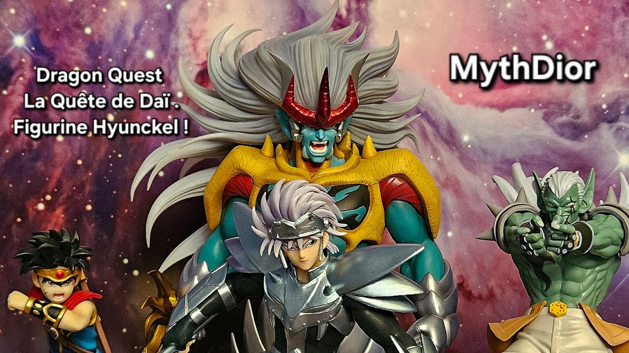 Figurine Dragon Quest La Quête de Daï / Hyunckel accompagné de quelques personnages emblématiques !!