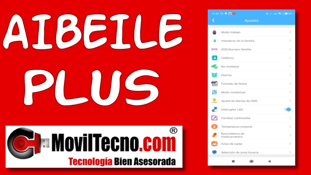 AIBEILE PLUS Como configurar y utilizar APLICACIÓN en relojes GPS – MovilTecno.com