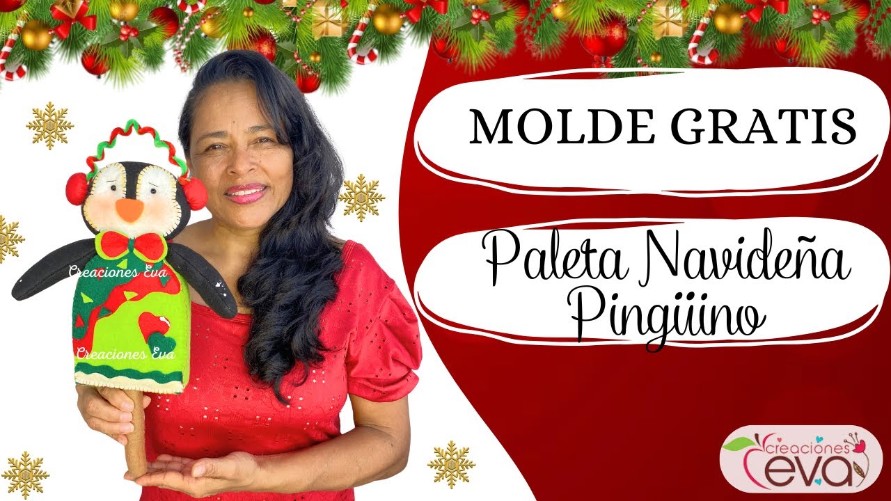 Adornos Navideños para el árbol 2024🎄🎉 con molde GRATIS😘🎄PINGÜINO