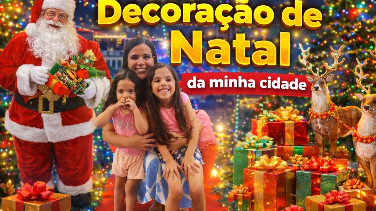 🎄✨ A Decoração de Natal da Minha Cidade Está Incrível! | Família JuAninha