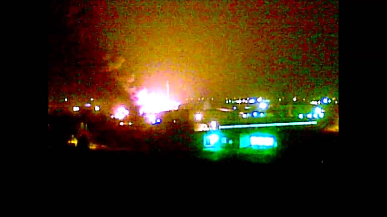POŻAR NIEPOŁOMICE CLIF 5.04.2012 odpady chemiczne