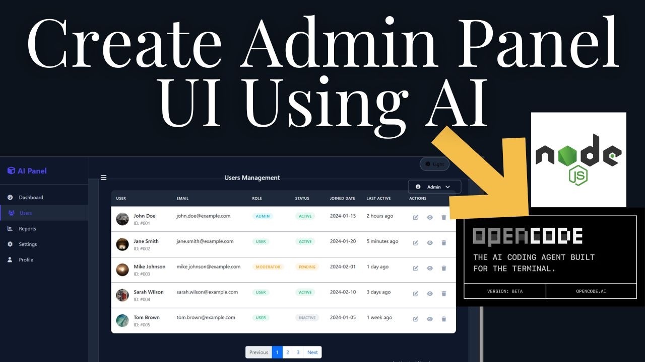 Create a Stunning Admin Panel UI Using AI (No Design Skills Needed!)