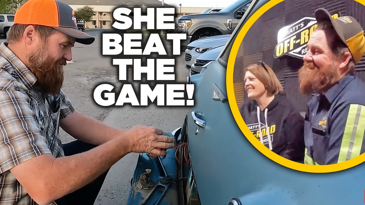 This was when Matt knew he found the GOAT Car Wife!