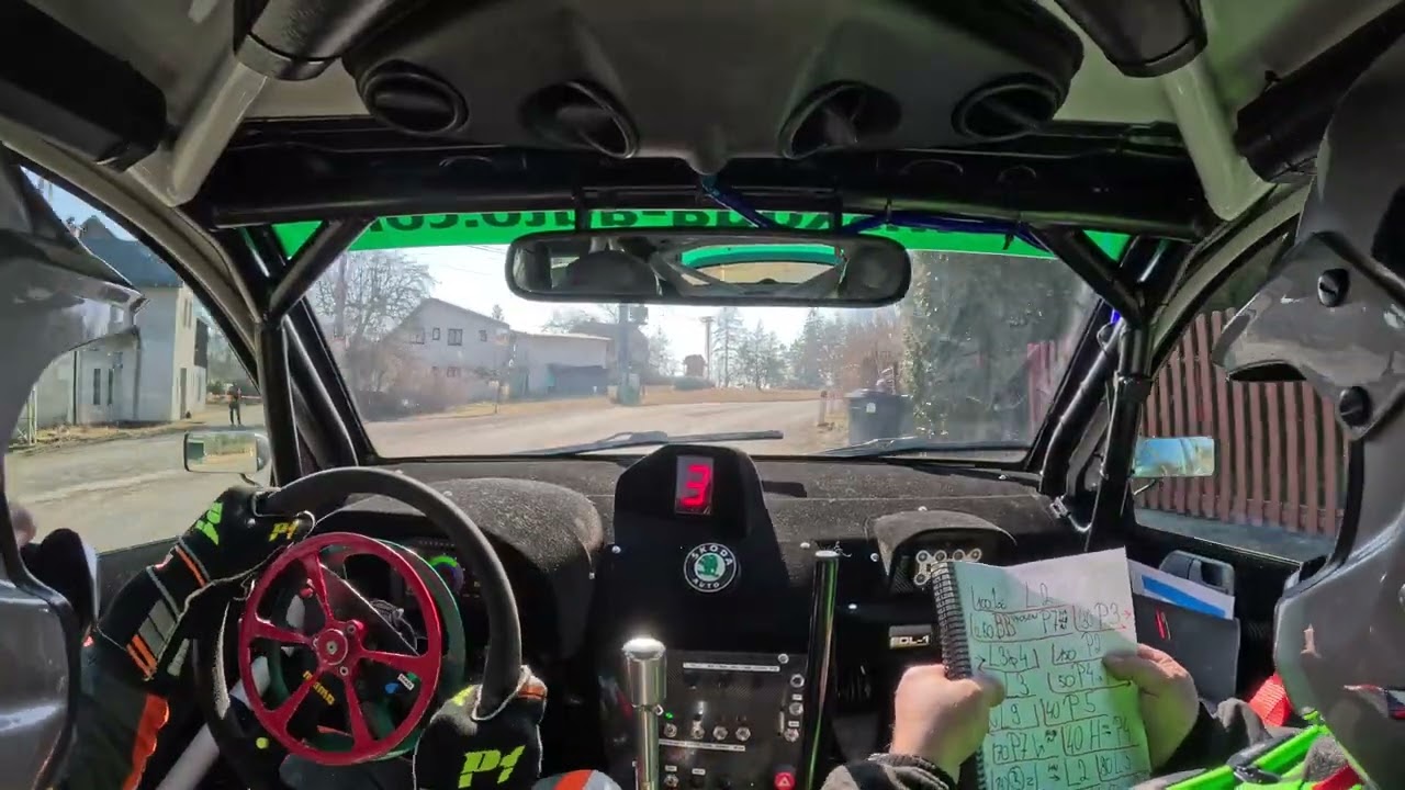 Rallye Jizera 2026, RZ2 - Bzí, Skoda Fabia WRC, Fajstavr / Maruna, onboard