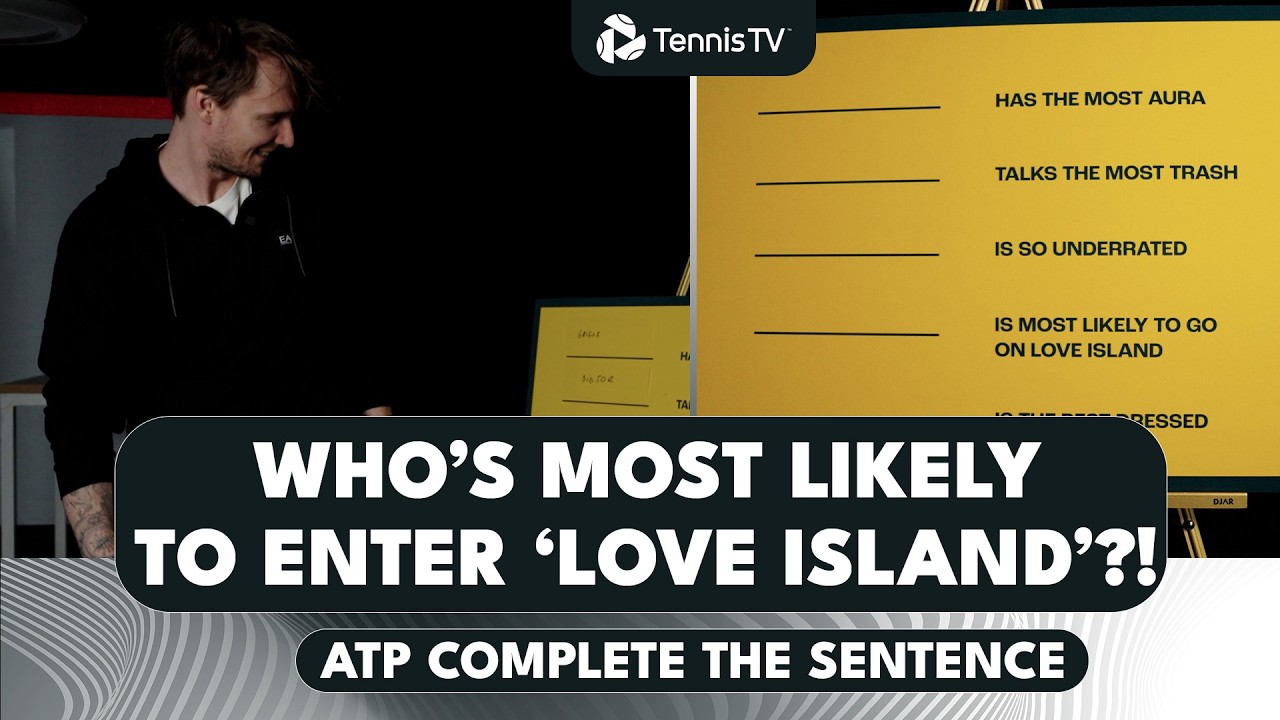 Who Has The Most Aura? 😎 Who Talks The Most Trash? 🗑️ | ATP Stars 'Complete The Sentence'