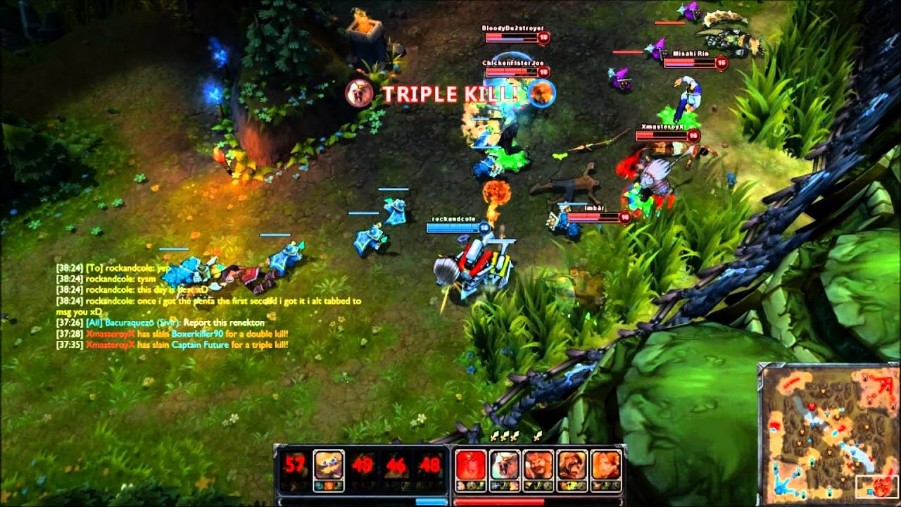 1v5 Heimerdinger penta kill