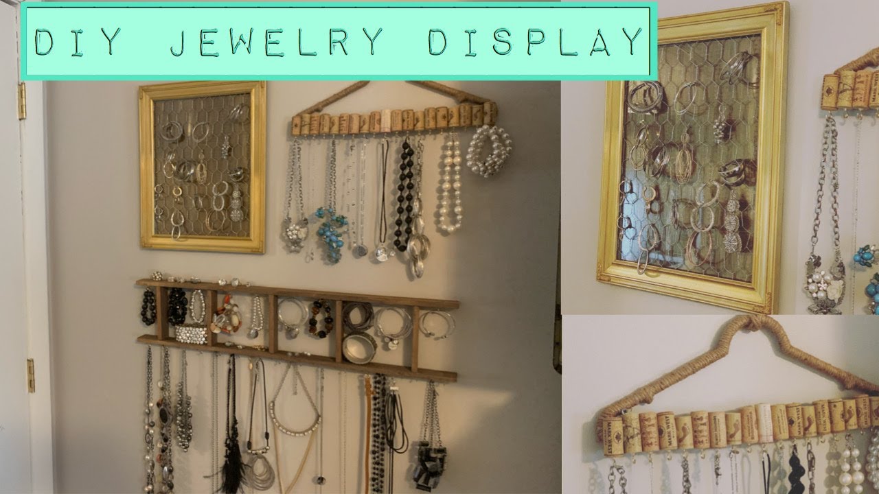 DIY Jewelry Wall/ DIY Farmhouse Decor/ DIY Necklace Hanger