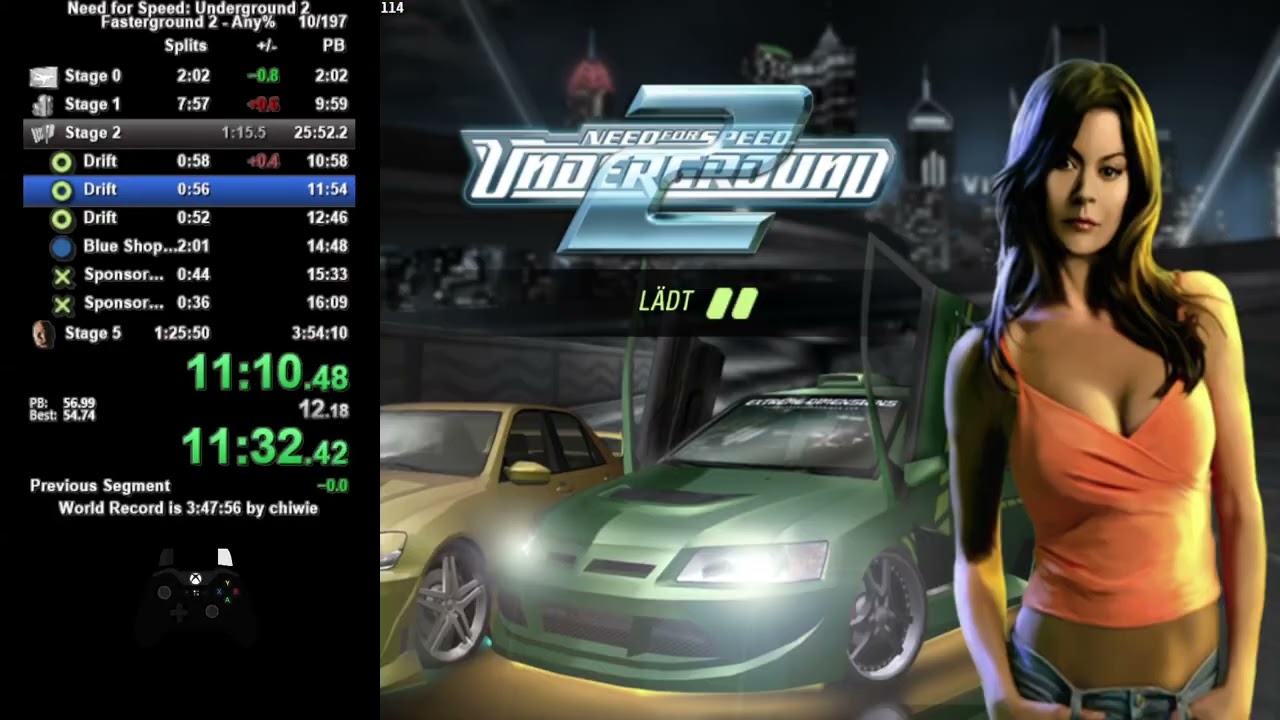 Need for Speed Underground 2 Speedrun | Fasterground Any% [3:51:27 LL]