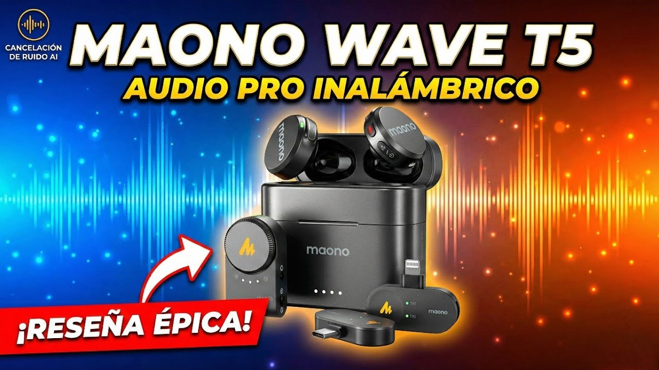 MAONO WAVE T5 Los Micrófonos Inalámbricos Profesionales MÁS BARATOS DEL MUNDO / Unboxing / Reseña
