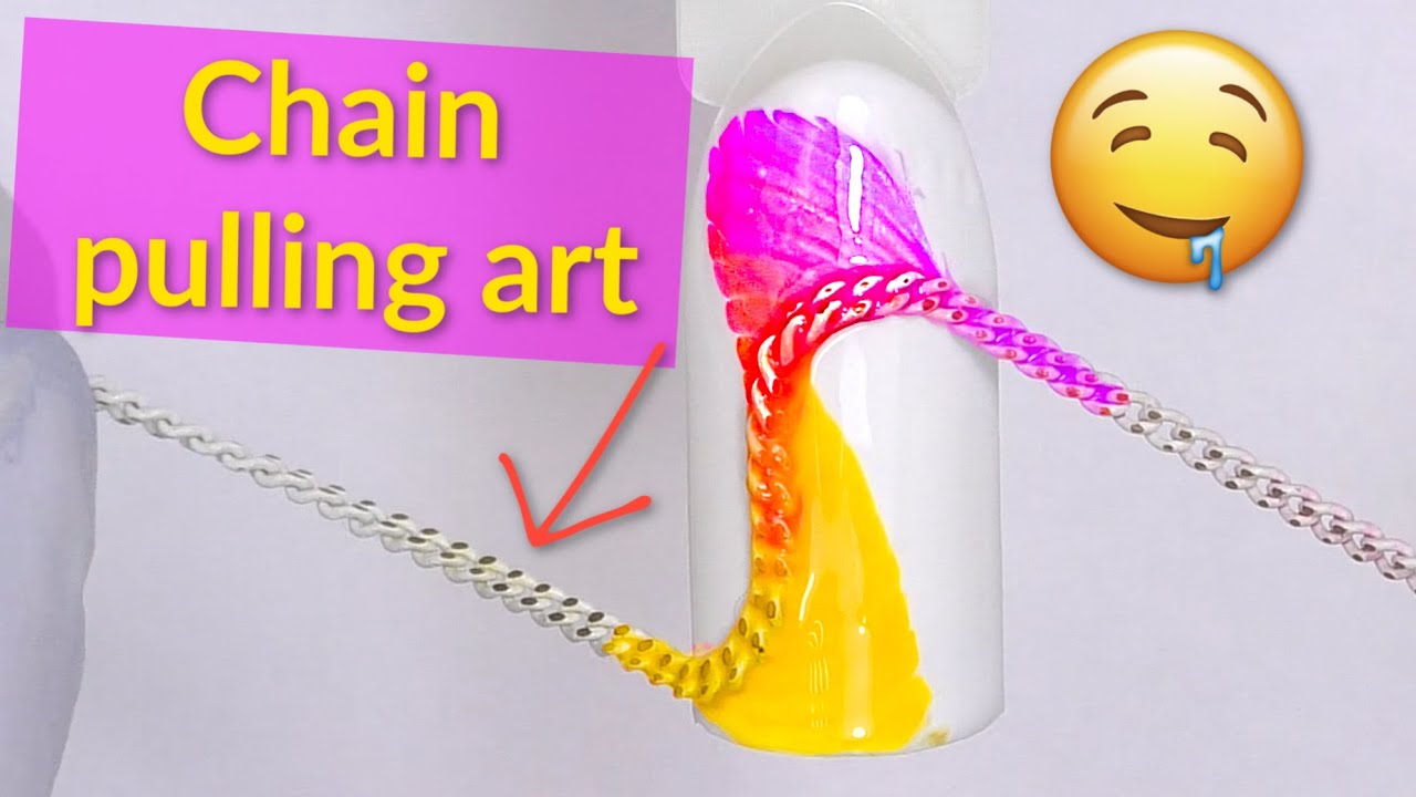 Drag Through Effect Nail Art