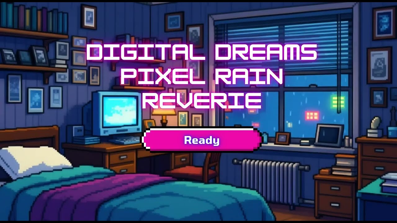 Pixel Rain Reverie Deluxe 🌧️ 8bit LoFi Study & Coding Music (Rainy Night Ambient + Bonus Tracks)