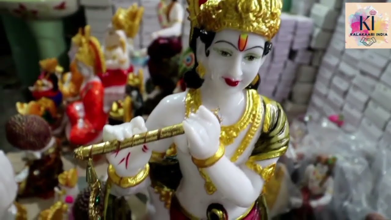 Marble dust Murti Making Process | Molding, painting and Face art |  Manufacturing plant | Making