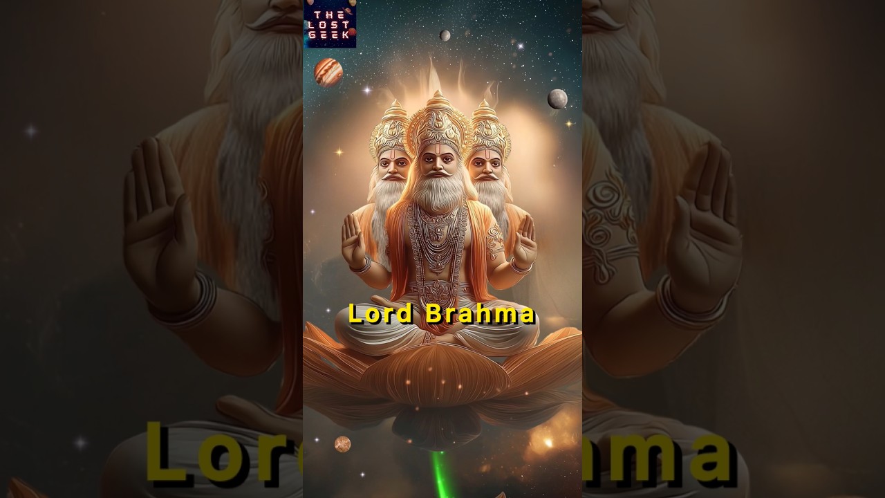 Birth of Lord Brahma ✨ The Creator of the Universe #lordvishnu #lordbrahma #hinduism