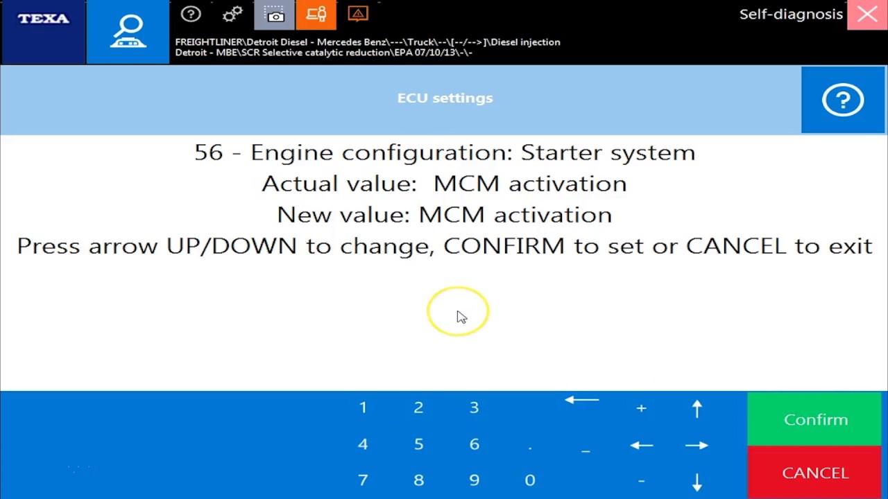 How to Change Detroit Diesel Parameters with TEXA Truck
