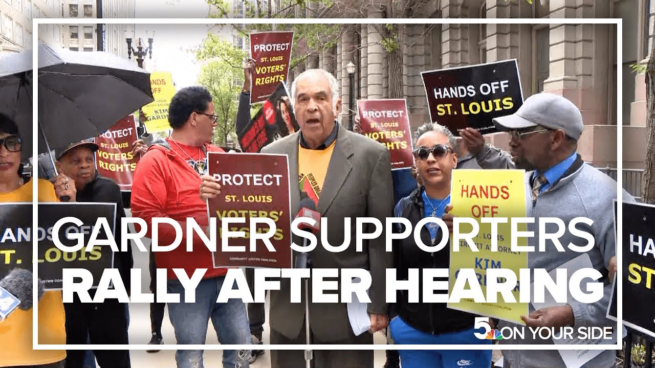Raw video: Supporters rally behind St. Louis Circuit Attorney Kim Gardner after contempt hearing
