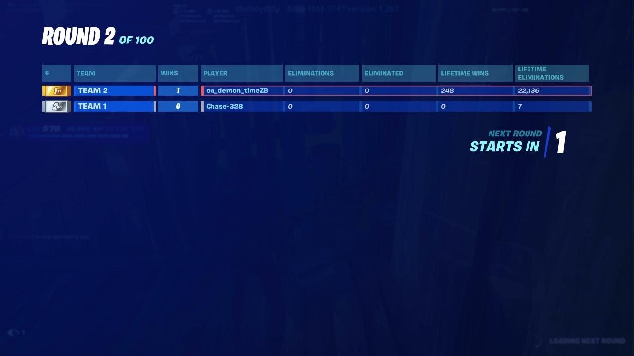 A 1V1 with chase.