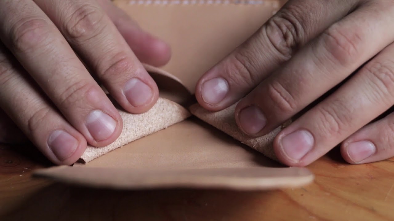 Making an Origami Leather Coin Pouch