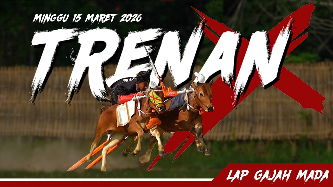 TRENAN DI LAPANGAN GAJAH MADA KALOWANG MINGGU 15 MARET 2026 | KARAPAN SAPI PULAU SAPUDI