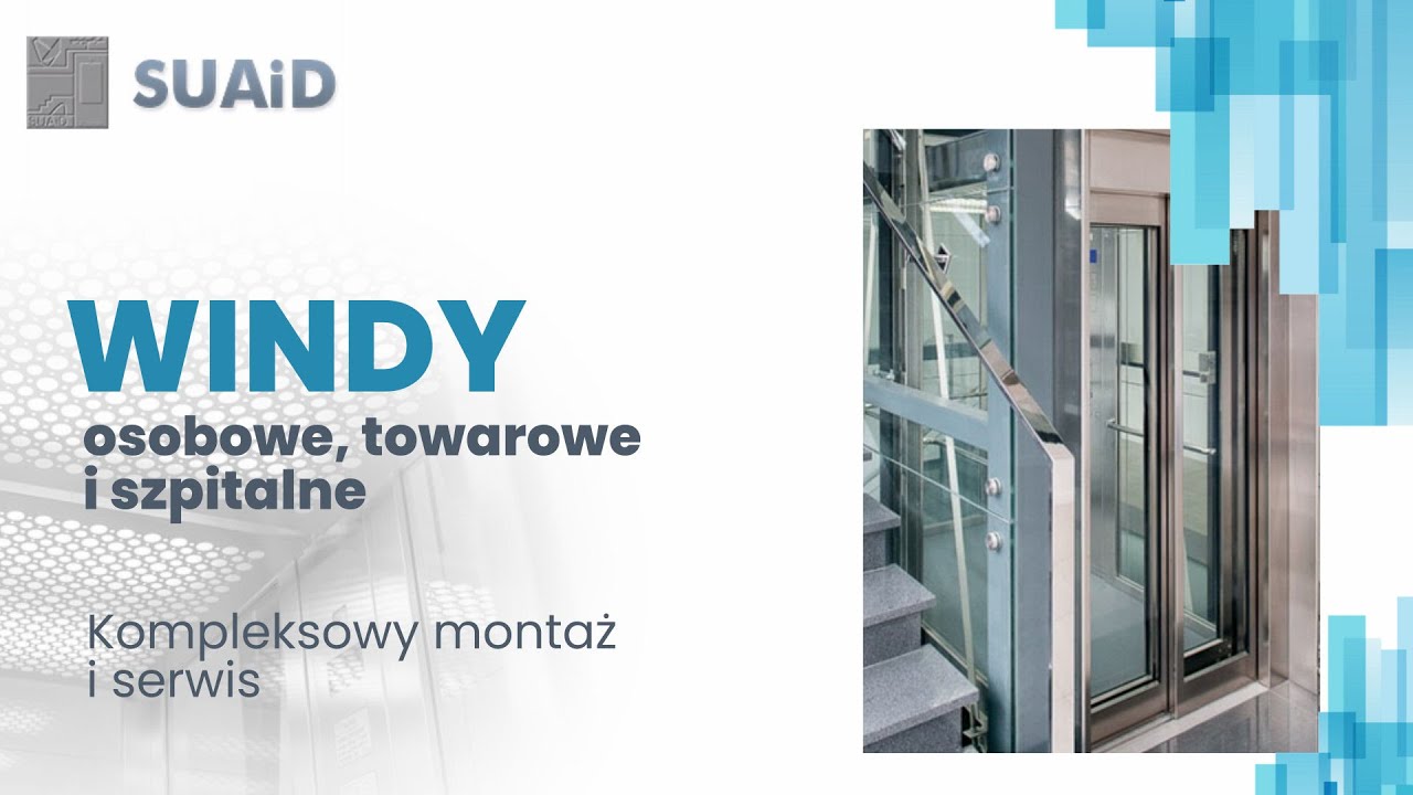 Montaż wind Poznań SUAiD Sp&oacute;łdzielnia Usług Antenowych i Dźwigowych