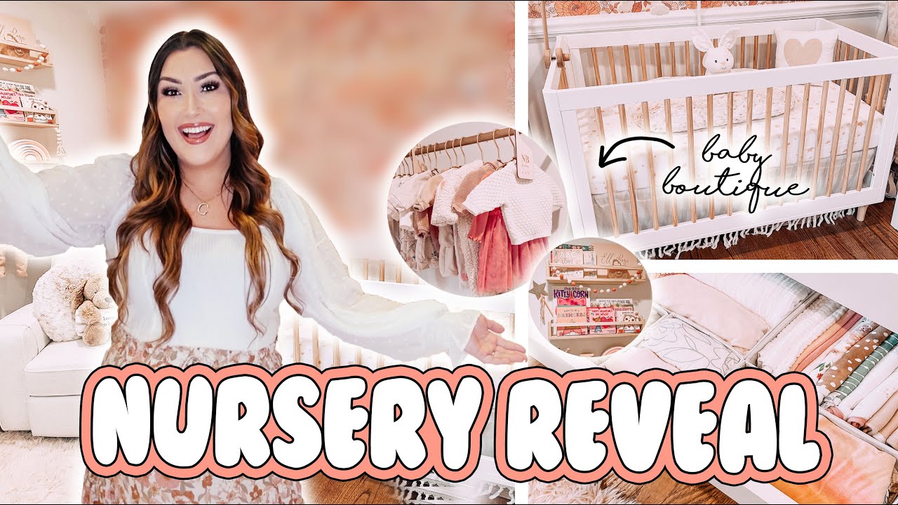 NURSERY REVEAL | GIRLY BOHO NURSERY TOUR | NURSERY ORGANIZATION