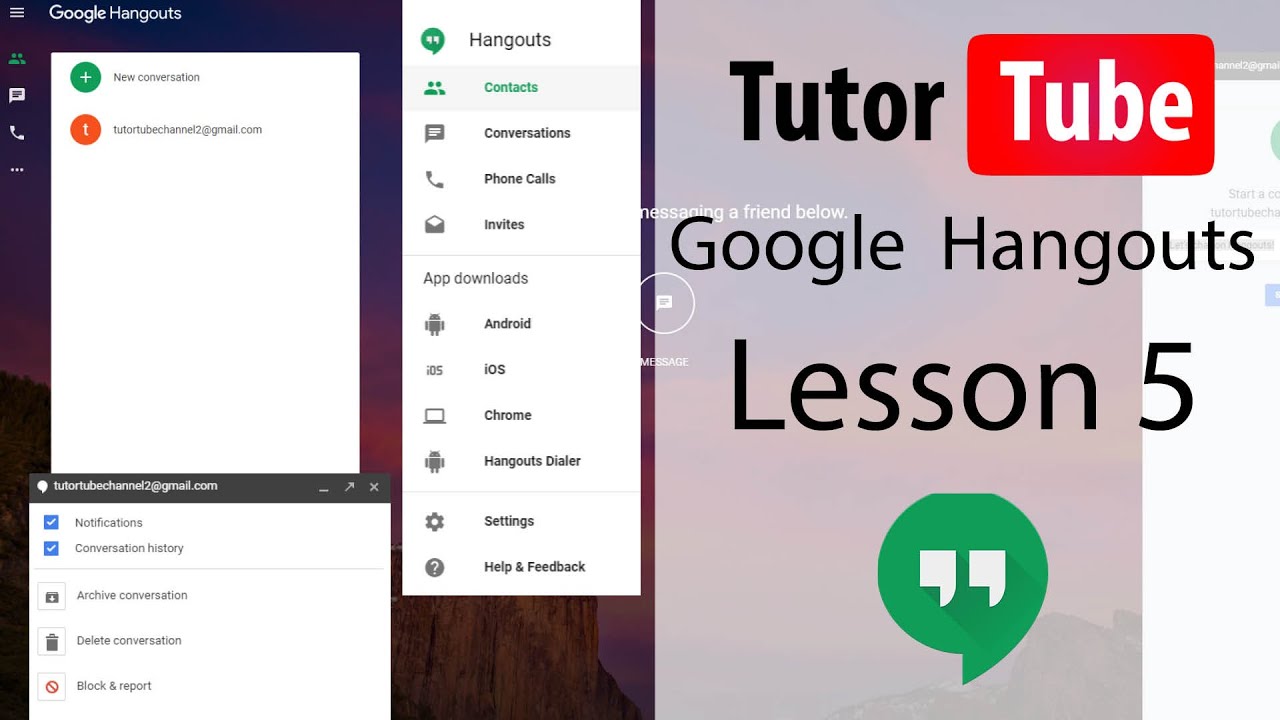 Google Hangouts Tutorial - Lesson 5 - Group Chat