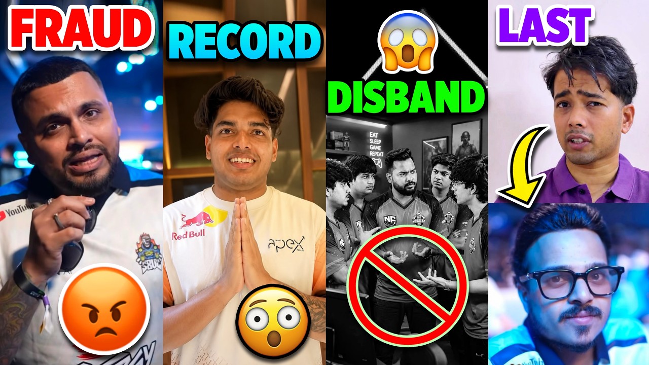 New Dark REALITY..😱 Team DISBAND💔 Full STORY & All SHOCKED😡 S8UL Sid,Team APEX GAMING,8Bit Thug,BGMI