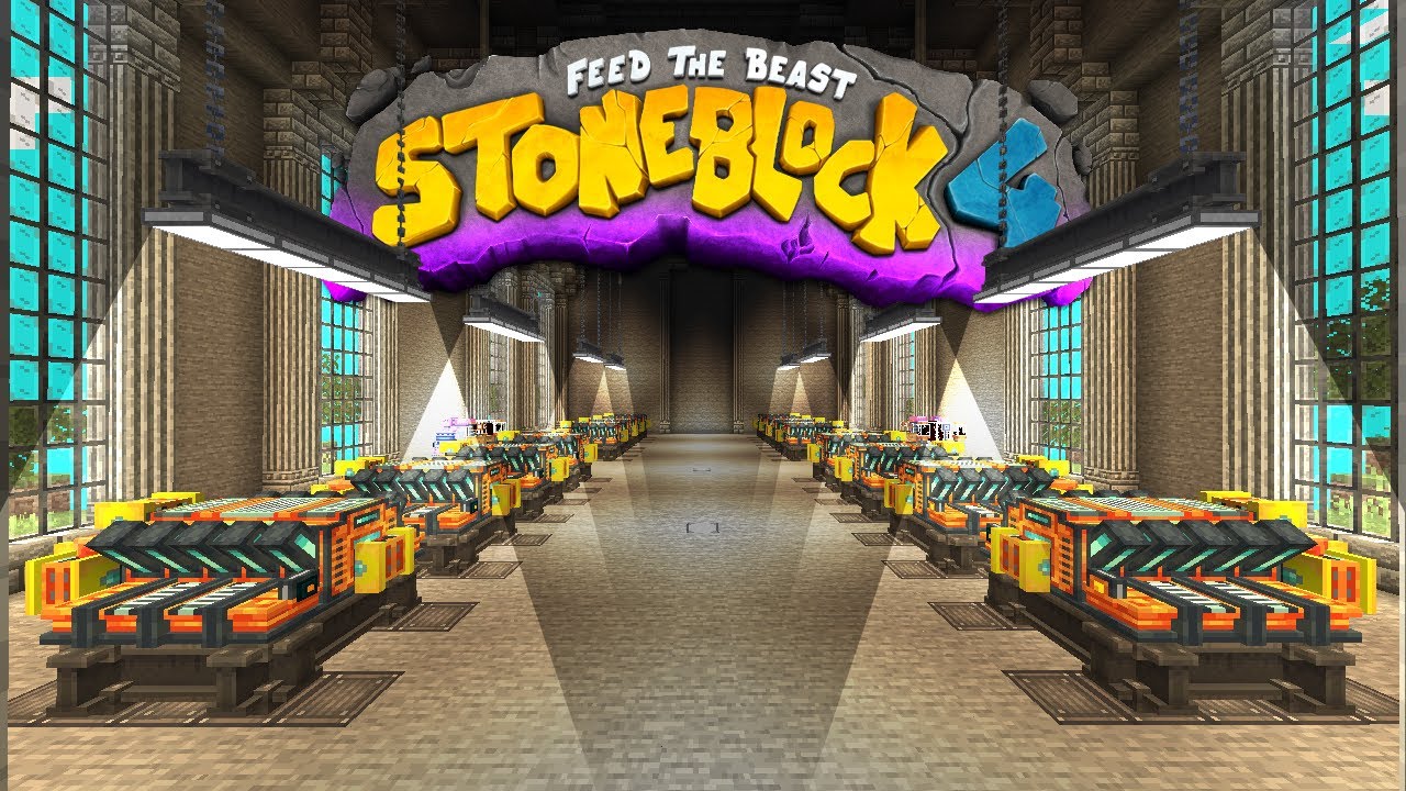 Stoneblock 4 Minecraft Modpack EP17 Oritech Fuel Generator Room Build