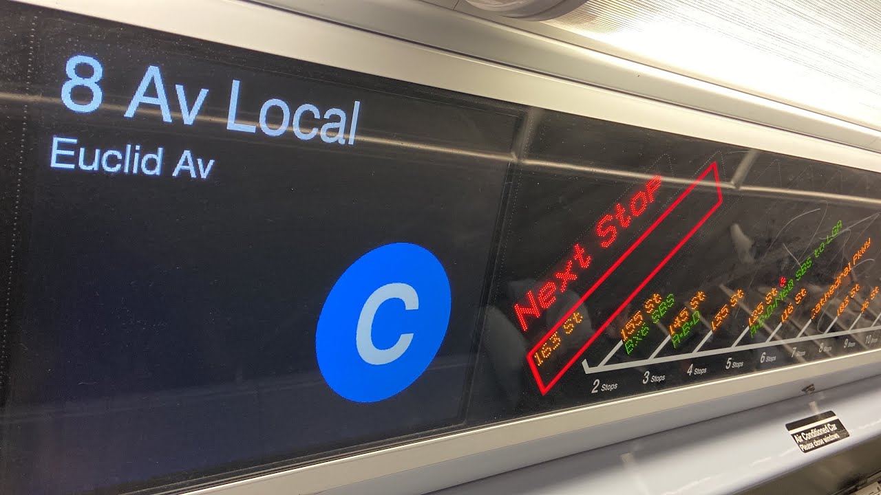 IND Subway: R179 (C) Local Train Ride from 168th Street to Euclid Avenue
