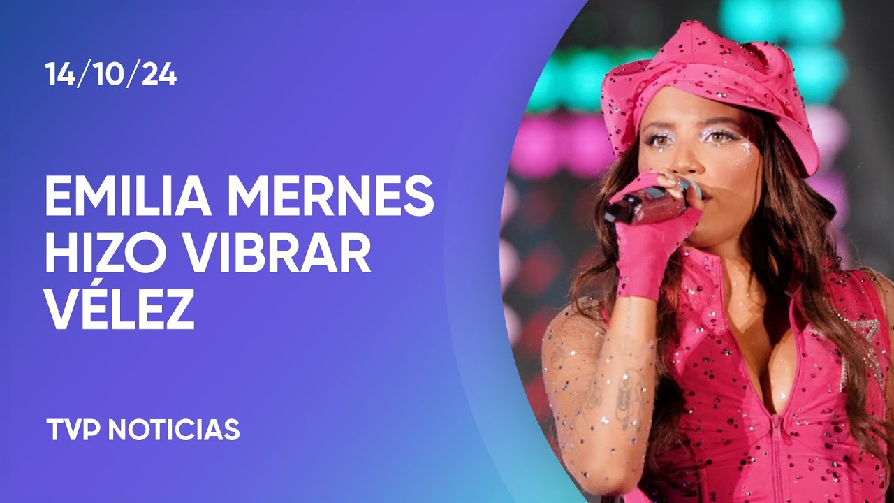 Emilia Mernes hizo vibrar un Vélez repleto